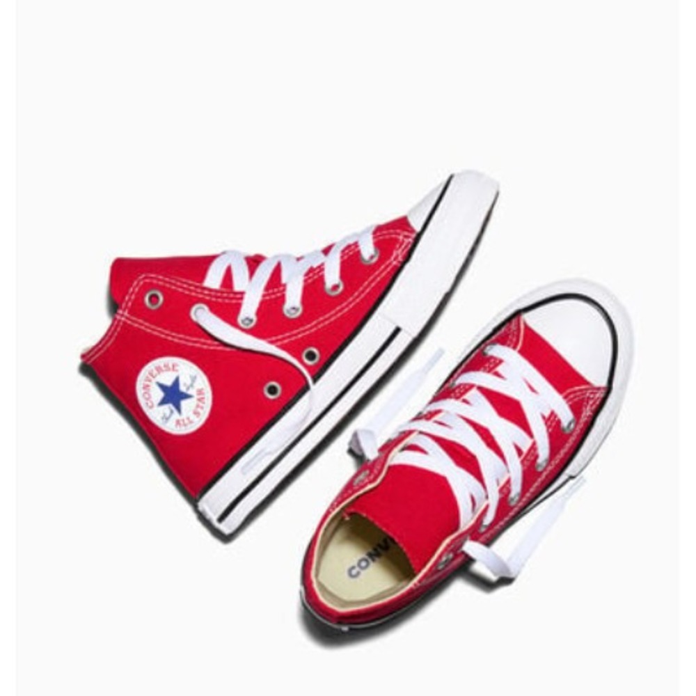 Converse Chuck Taylor All Star High Top Sneaker‎ Red Size 2 - Picture 9 of 12